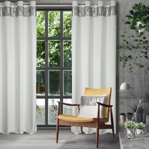 ZASŁONA GOTOWA JASPER 140 X 250 CM BIAŁY ZASŁONA GOTOWA JASPER 140 X 250 CM BIAŁY