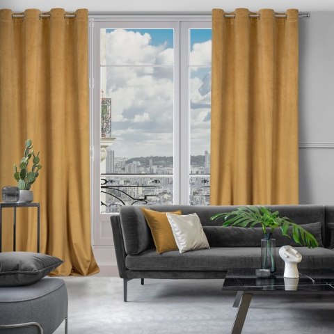 ZASŁONA GOTOWA LILI 140 X 250 CM ŻÓŁTY ZASŁONA GOTOWA LILI 140 X 250 CM ŻÓŁTY