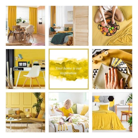 ZASŁONA GOTOWA LILI 140 X 250 CM ŻÓŁTY ZASŁONA GOTOWA LILI 140 X 250 CM ŻÓŁTY