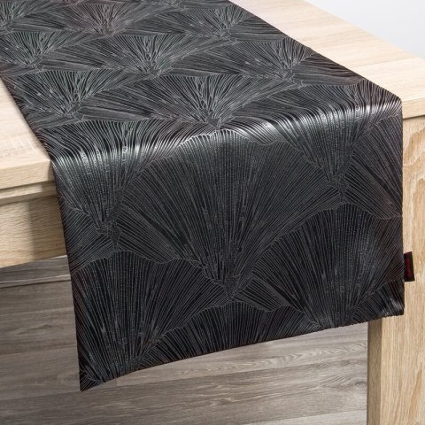OBRUS GOJA 40 X 140 CM CZARNY OBRUS GOJA 40 X 140 CM CZARNY