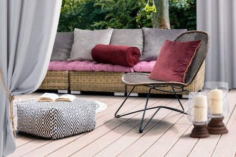 PODUSZKA NA KRZESŁO "ADA" 40 X 40 X 6 CM CIEMNORÓŻOWY