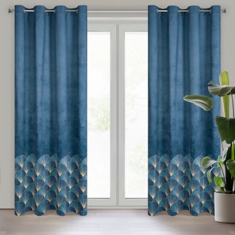 ZASŁONA GOTOWA D91 GINA 140 X 250 CM GRANATOWY ZASŁONA GOTOWA D91 GINA 140 X 250 CM GRANATOWY