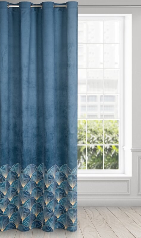 ZASŁONA GOTOWA D91 GINA 140 X 250 CM GRANATOWY ZASŁONA GOTOWA D91 GINA 140 X 250 CM GRANATOWY