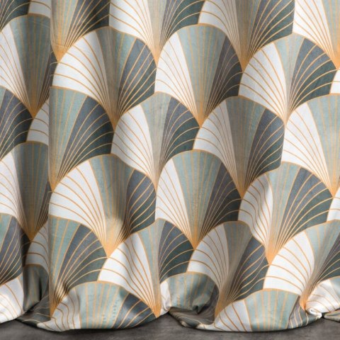 ZASŁONA GOTOWA D91 GINA 140 X 250 CM STALOWY ZASŁONA GOTOWA D91 GINA 140 X 250 CM STALOWY