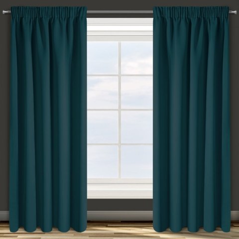 ZASŁONA GOTOWA D91 PARISA NA TAŚMIE 140 X 270 CM CIEMNOTURKUSOWY ZASŁONA GOTOWA D91 PARISA NA TAŚMIE 140 X 270 CM CIEMNOTURKUSOWY