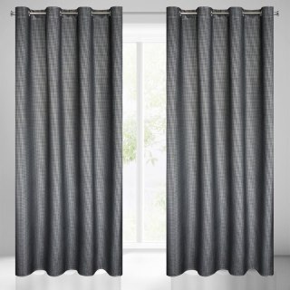 ZASŁONA GOTOWA DARCY 140 X 250 CM CZARNY