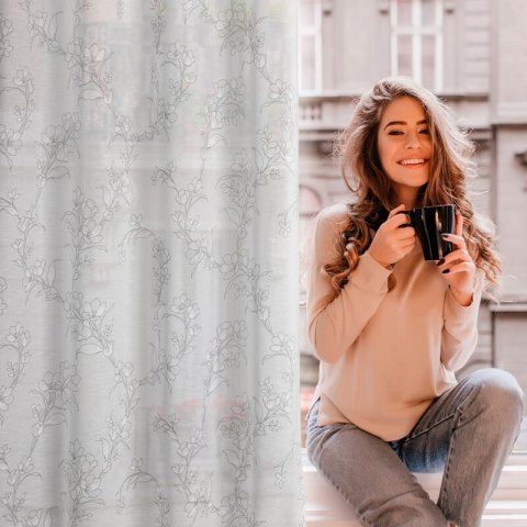 ZASŁONA GOTOWA FIORE 140 X 250 CM BIAŁY ZASŁONA GOTOWA FIORE 140 X 250 CM BIAŁY