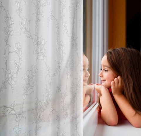 ZASŁONA GOTOWA FIORE 140 X 250 CM BIAŁY ZASŁONA GOTOWA FIORE 140 X 250 CM BIAŁY