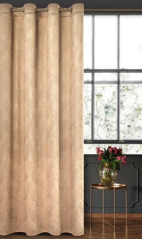 ZASŁONA GOTOWA GOJA 140 X 250 CM BEŻOWY ZASŁONA GOTOWA GOJA 140 X 250 CM BEŻOWY