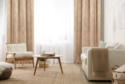 ZASŁONA GOTOWA GOJA 140 X 250 CM BEŻOWY ZASŁONA GOTOWA GOJA 140 X 250 CM BEŻOWY