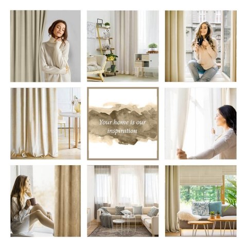 ZASŁONA GOTOWA GOJA 140 X 250 CM BEŻOWY ZASŁONA GOTOWA GOJA 140 X 250 CM BEŻOWY