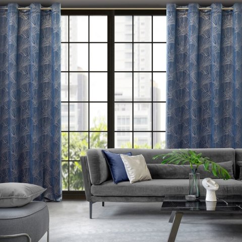 ZASŁONA GOTOWA GOJA 140 X 250 CM GRANATOWY ZASŁONA GOTOWA GOJA 140 X 250 CM GRANATOWY