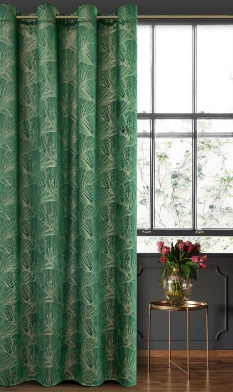 ZASŁONA GOTOWA GOJA 140 X 250 CM ZIELONY