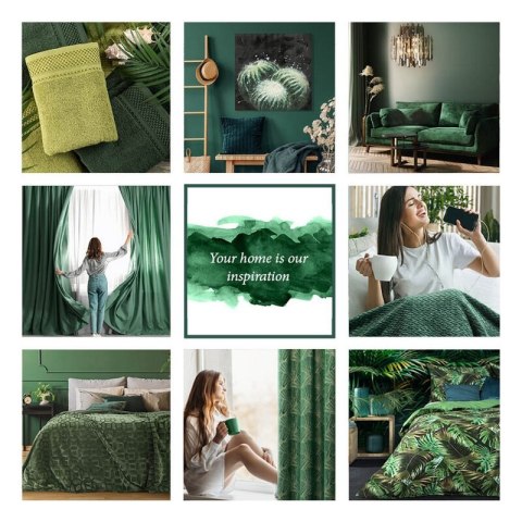 ZASŁONA GOTOWA GOJA 140 X 250 CM ZIELONY