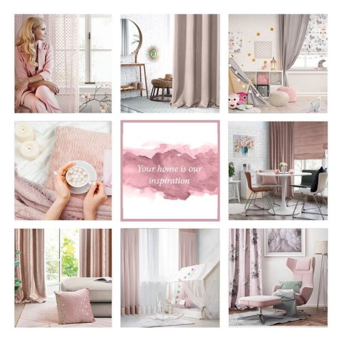 ZASŁONA GOTOWA RIVA NA TAŚMIE 140 X 270 CM RÓŻOWY ZASŁONA GOTOWA RIVA NA TAŚMIE 140 X 270 CM RÓŻOWY