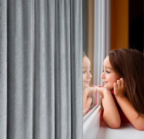 ZASŁONA GOTOWA RIVA NA TAŚMIE 140 X 270 CM STALOWY