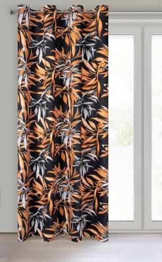 ZASŁONA GOTOWA ZOJA 140 X 250 CM CZARNY