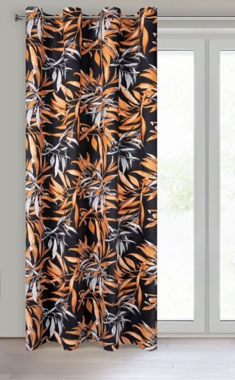 ZASŁONA GOTOWA ZOJA 140 X 250 CM CZARNY ZASŁONA GOTOWA ZOJA 140 X 250 CM CZARNY