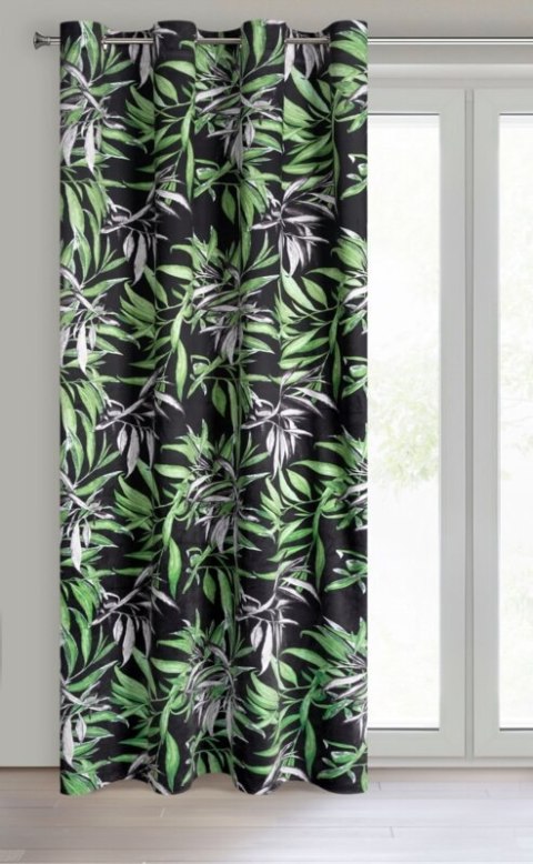 ZASŁONA GOTOWA ZOJA 140 X 250 CM CZARNY ZASŁONA GOTOWA ZOJA 140 X 250 CM CZARNY