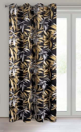 ZASŁONA GOTOWA ZOJA 140 X 250 CM CZARNY