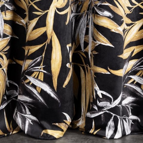 ZASŁONA GOTOWA ZOJA NA TAŚMIE 140 X 270 CM CZARNY ZASŁONA GOTOWA ZOJA NA TAŚMIE 140 X 270 CM CZARNY