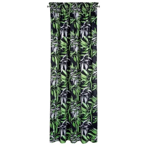 ZASŁONA GOTOWA ZOJA NA TAŚMIE 140 X 270 CM CZARNY ZASŁONA GOTOWA ZOJA NA TAŚMIE 140 X 270 CM CZARNY