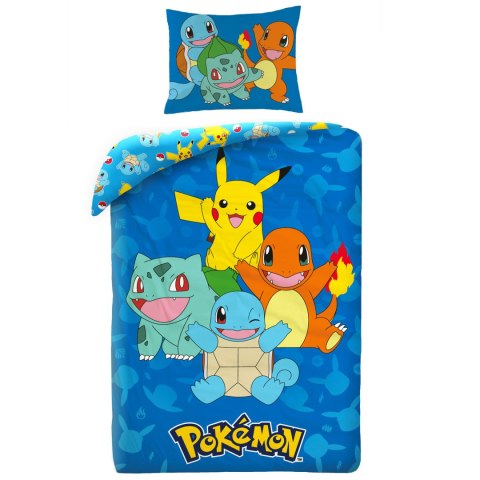 Pościel mikrofibra 140x200+1p70x90 Pokemon niebieska Pościel mikrofibra 140x200+1p70x90 Pokemon niebieska
