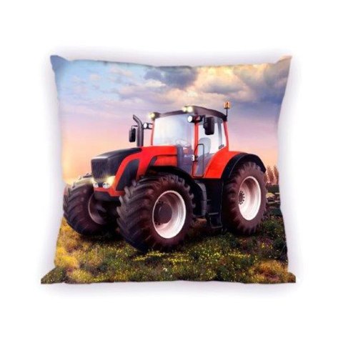 Poszewka bawełniana 40x40 Traktor czerwony Poszewka bawełniana 40x40 Traktor czerwony