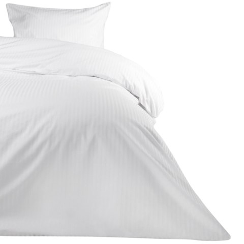 Poszwa hotelowa na zakładkę PASY 1cm biała/160x200 Poszwa hotelowa na zakładkę PASY 1cm biała/160x200
