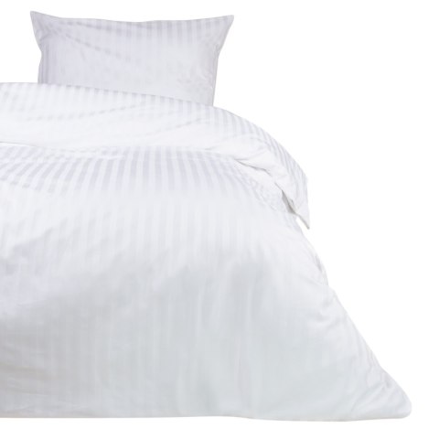 Poszwa hotelowa na zakładkę PASY 2cm biała/160x200 Poszwa hotelowa na zakładkę PASY 2cm biała/160x200