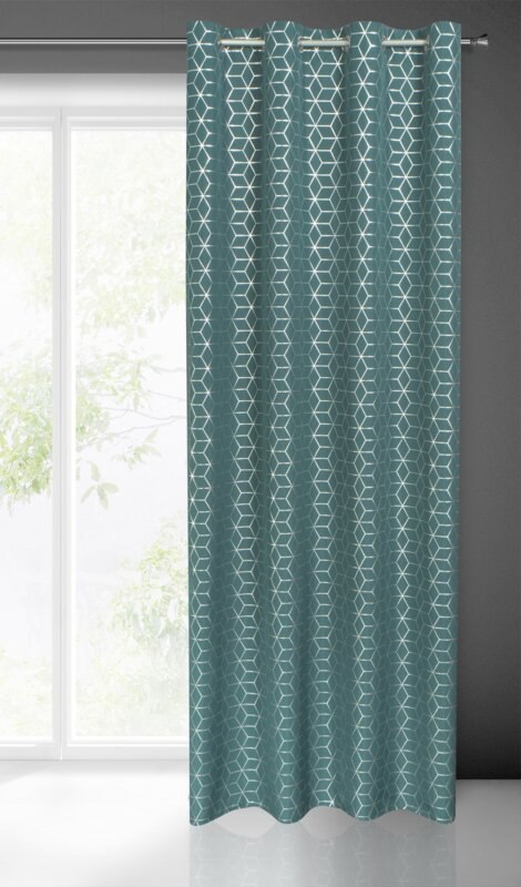 ZASŁONA GOTOWA CUBE 140 X 250 CM CIEMNOTURKUSOWY ZASŁONA GOTOWA CUBE 140 X 250 CM CIEMNOTURKUSOWY