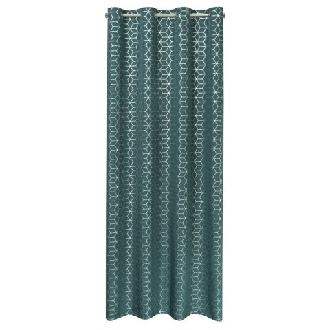 ZASŁONA GOTOWA CUBE 140 X 250 CM CIEMNOTURKUSOWY ZASŁONA GOTOWA CUBE 140 X 250 CM CIEMNOTURKUSOWY