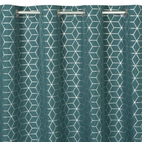 ZASŁONA GOTOWA CUBE 140 X 250 CM CIEMNOTURKUSOWY ZASŁONA GOTOWA CUBE 140 X 250 CM CIEMNOTURKUSOWY