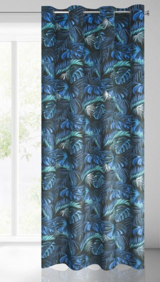 ZASŁONA GOTOWA LAZUR 140 X 250 CM CZARNY