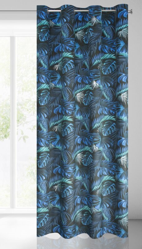 ZASŁONA GOTOWA LAZUR 140 X 250 CM CZARNY