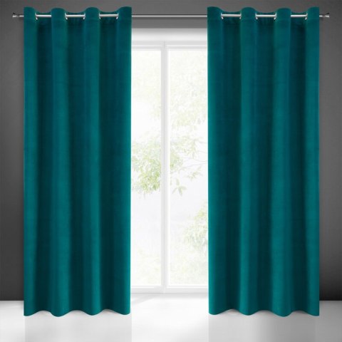ZASŁONA GOTOWA MILO 140 X 250 CM CIEMNOTURKUSOWY ZASŁONA GOTOWA MILO 140 X 250 CM CIEMNOTURKUSOWY