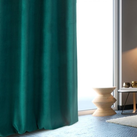 ZASŁONA GOTOWA MILO 140 X 250 CM CIEMNOZIELONY ZASŁONA GOTOWA MILO 140 X 250 CM CIEMNOZIELONY