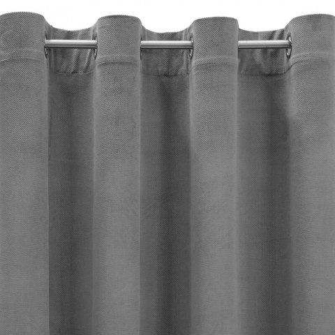 ZASŁONA GOTOWA MILO 140 X 250 CM STALOWY ZASŁONA GOTOWA MILO 140 X 250 CM STALOWY