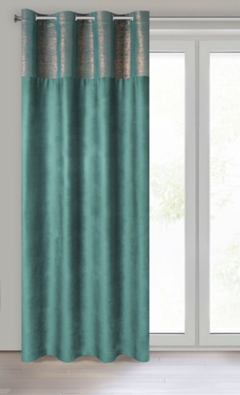 ZASŁONA GOTOWA PERI 140 X 250 CM CIEMNOTURKUSOWY ZASŁONA GOTOWA PERI 140 X 250 CM CIEMNOTURKUSOWY