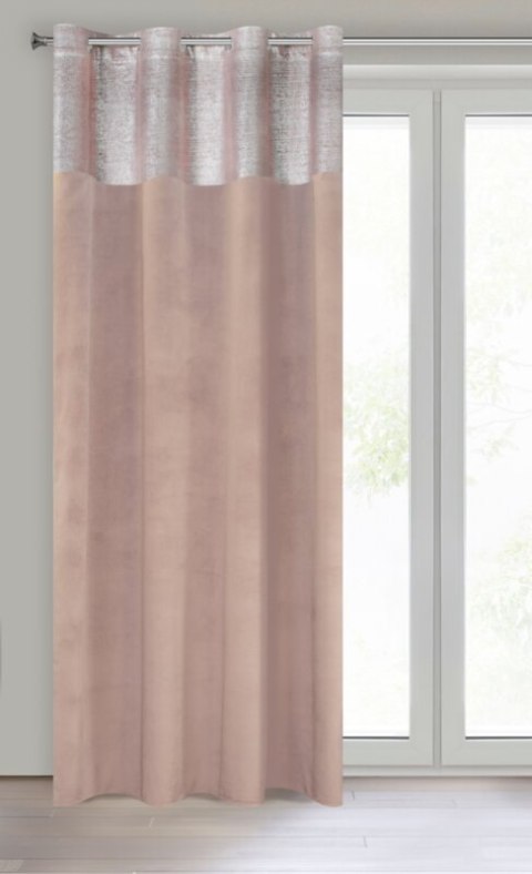 ZASŁONA GOTOWA PERI 140 X 250 CM PUDROWY RÓŻ ZASŁONA GOTOWA PERI 140 X 250 CM PUDROWY RÓŻ