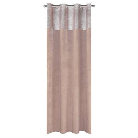 ZASŁONA GOTOWA PERI 140 X 250 CM PUDROWY RÓŻ ZASŁONA GOTOWA PERI 140 X 250 CM PUDROWY RÓŻ