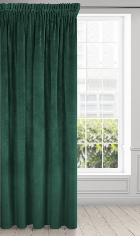 ZASŁONA GOTOWA VILLA NA TAŚMIE 140 X 300 CM CIEMNOZIELONY ZASŁONA GOTOWA VILLA NA TAŚMIE 140 X 300 CM CIEMNOZIELONY