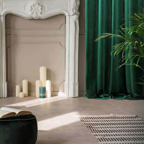 ZASŁONA GOTOWA VILLA NA TAŚMIE 140 X 300 CM CIEMNOZIELONY ZASŁONA GOTOWA VILLA NA TAŚMIE 140 X 300 CM CIEMNOZIELONY