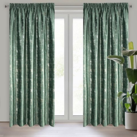 ZASŁONA GOTOWA VILMA NA TAŚMIE 140 X 270 CM CIEMNOZIELONY ZASŁONA GOTOWA VILMA NA TAŚMIE 140 X 270 CM CIEMNOZIELONY