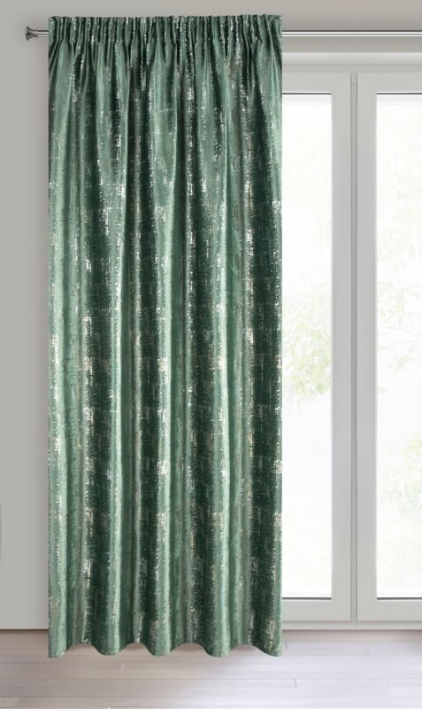 ZASŁONA GOTOWA VILMA NA TAŚMIE 140 X 270 CM CIEMNOZIELONY ZASŁONA GOTOWA VILMA NA TAŚMIE 140 X 270 CM CIEMNOZIELONY