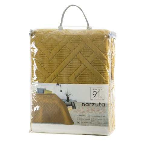 NARZUTA D91 ALARA 2 220 X 240 CM MUSZTARDOWY NARZUTA D91 ALARA 2 220 X 240 CM MUSZTARDOWY