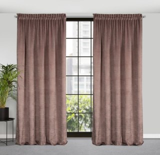 ZASŁONA GOTOWA AIR NA TAŚMIE 140 X 270 CM PUDROWY RÓŻ