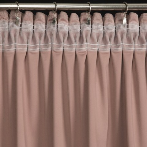 ZASŁONA GOTOWA AIR NA TAŚMIE 140 X 270 CM PUDROWY RÓŻ