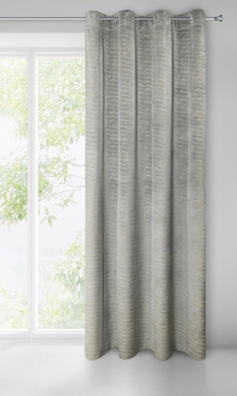 ZASŁONA GOTOWA ALUVIA 140 X 250 CM STALOWY