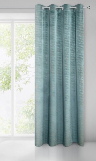 ZASŁONA GOTOWA ALUVIA 140 X 250 CM TURKUSOWY